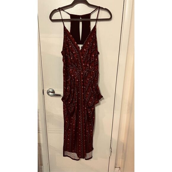 BCBGeneration Brown Floral Maxi Dress Size M - Picture 2 of 8